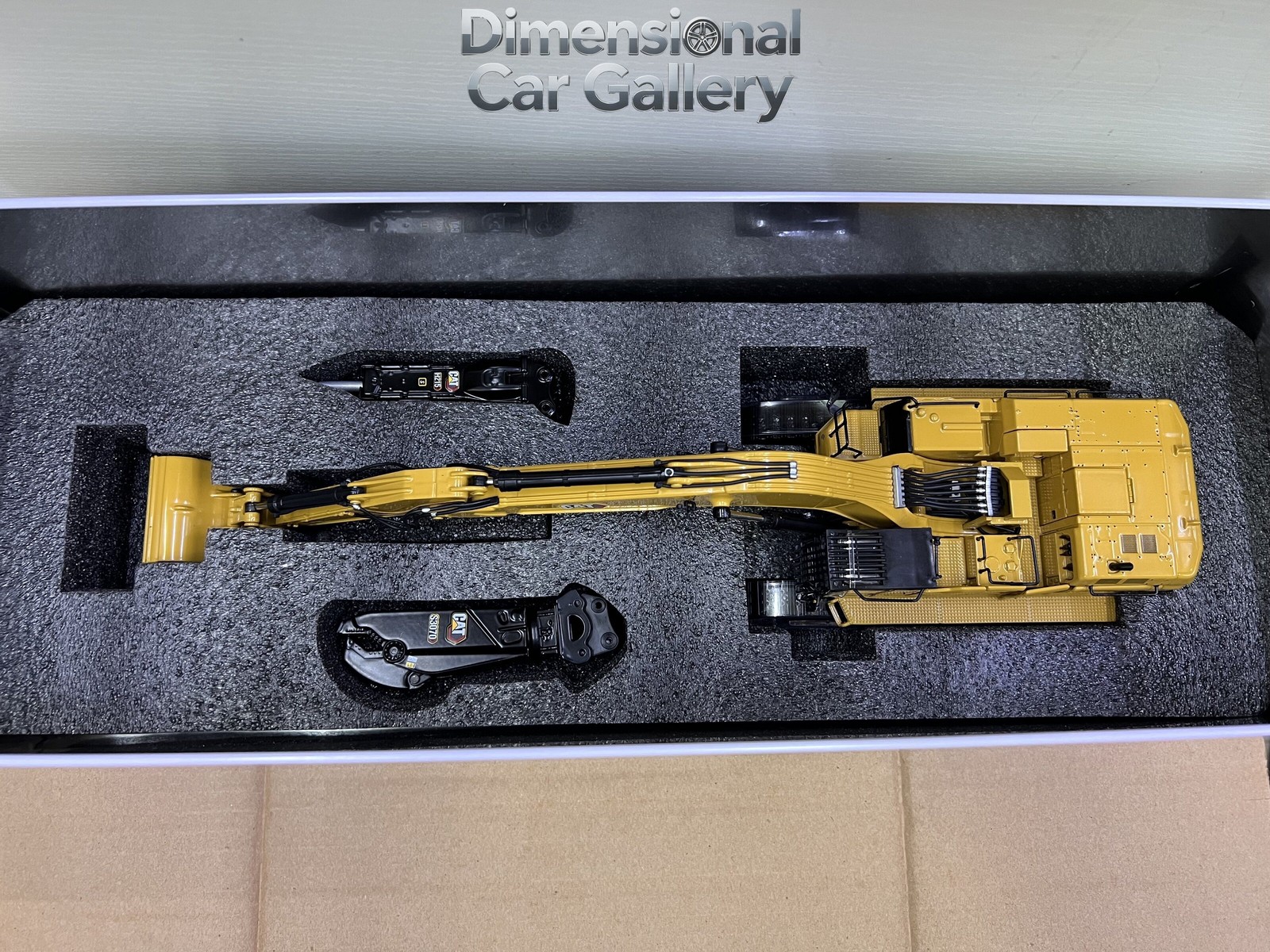 DM 1:50 CAT 395 NEXT Excavator Crushing Hammer Demolition Pliers Model 85709