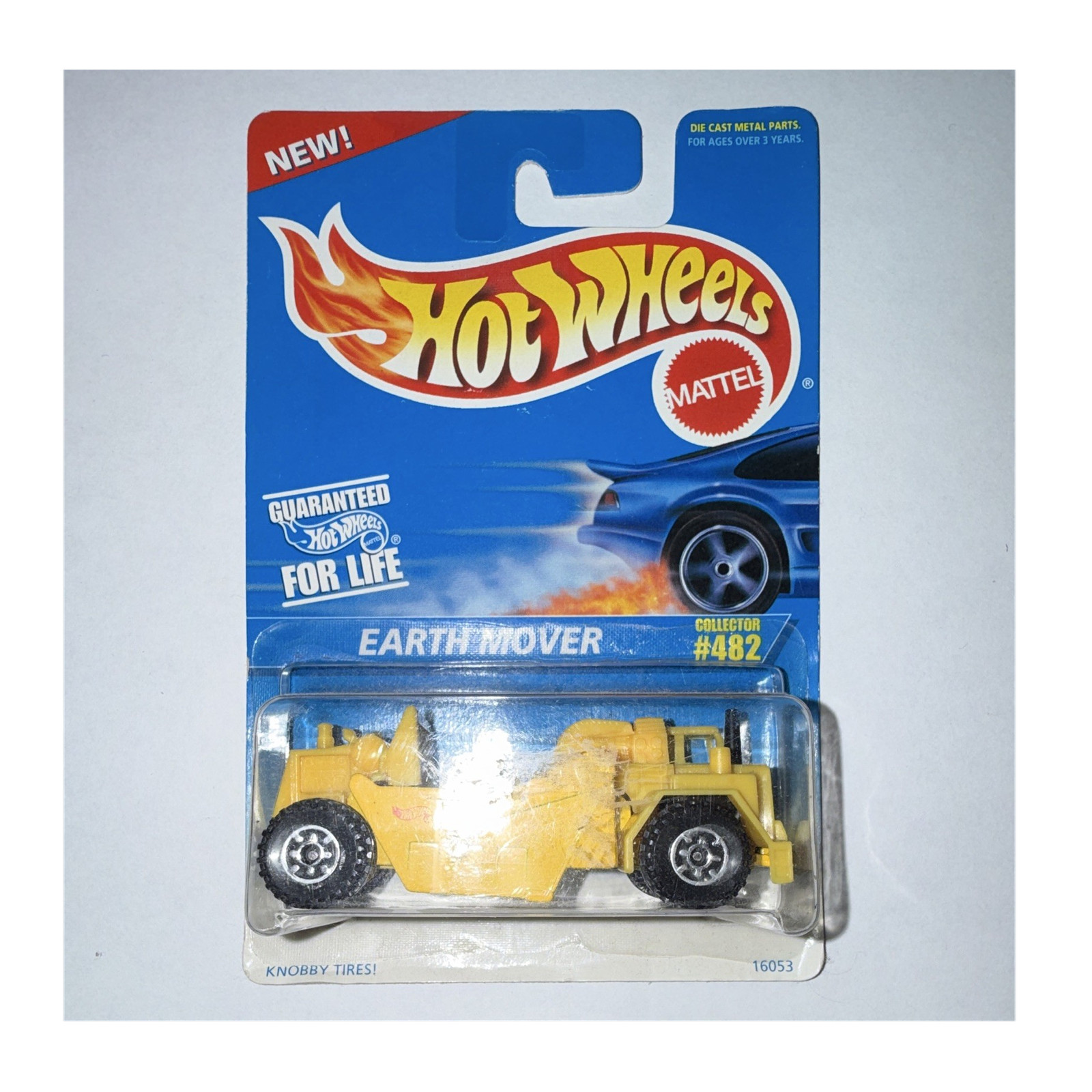 Hot Wheels Earth Mover Construction Vehicle Diecast 1:64 Yellow 1995 16053