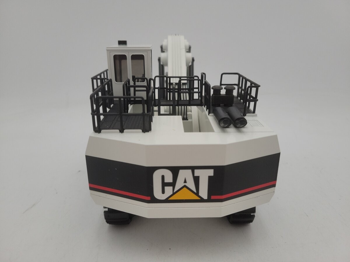 NZG 391 1:50 Diecast White Cat 5130 Hydraulic Shovel W/Movable Arm & Bucket EX