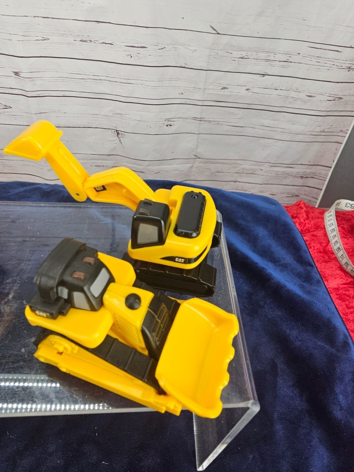 4x Caterpillar CAT Mini Machine Construction Truck 2” Yellow Black Toy Car Set