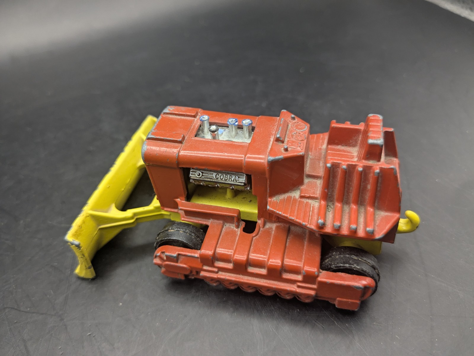 Vintage 1974 Matchbox Die Cast Metal Super Kings K-23 Super Bulldozer Lesney