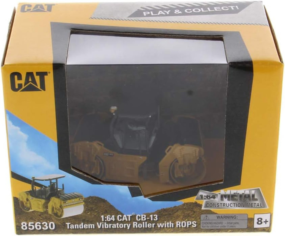 Diecast Masters 1/64 High Detail Caterpillar CB-13 Tandem Vibratory Roller with