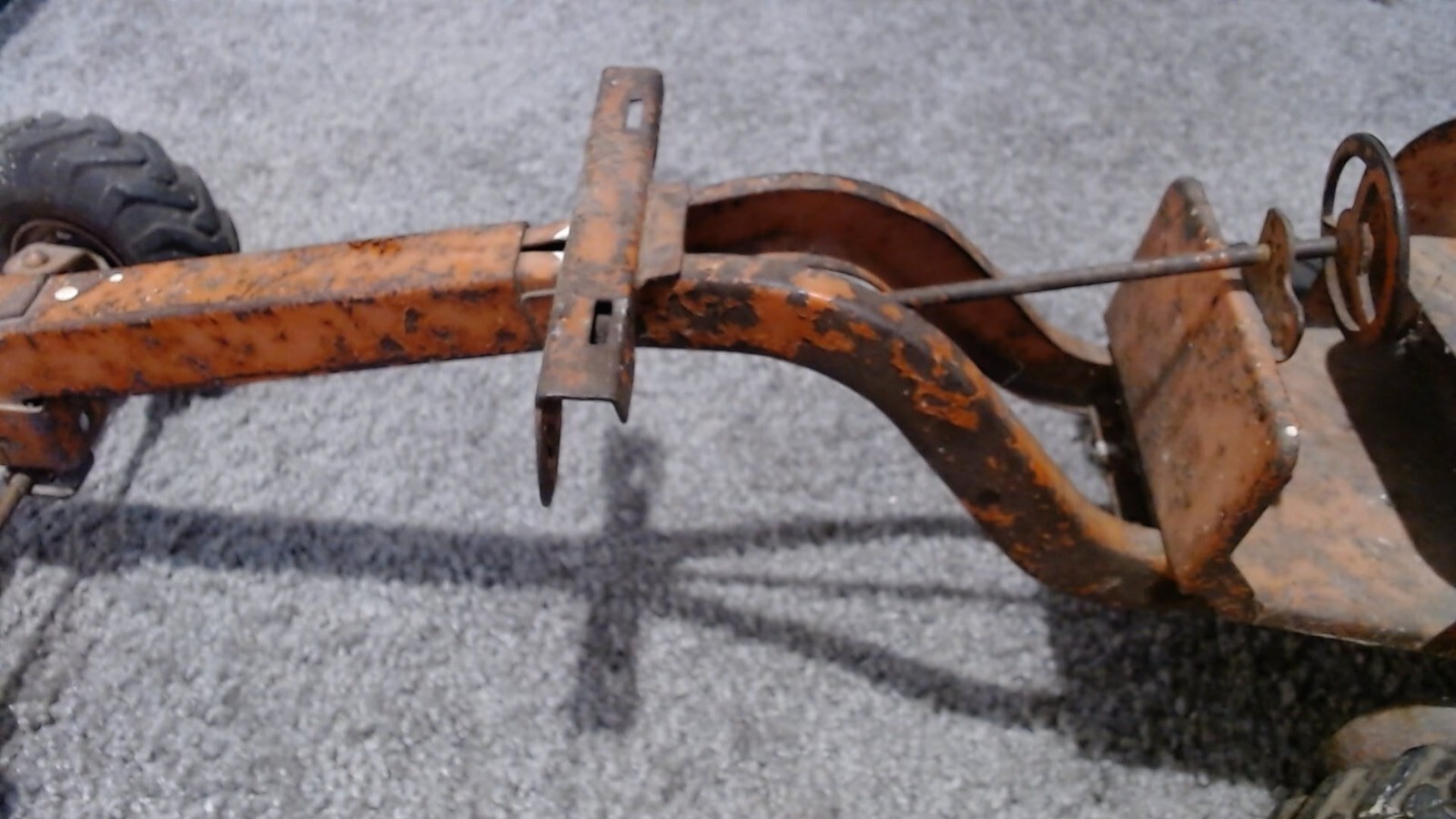 Vintage Dopeke Adams Motor Grader Diesel, Orange no blade