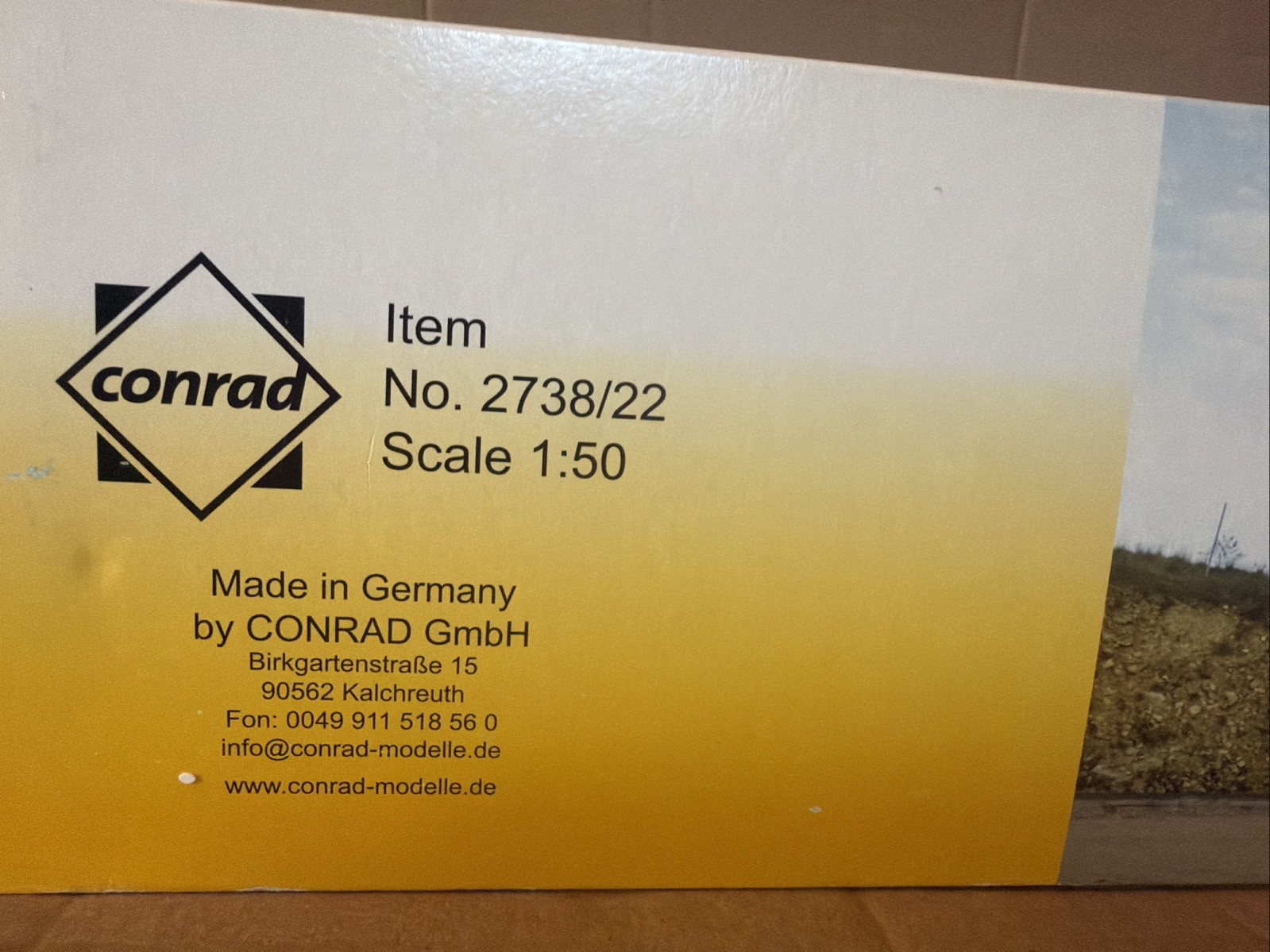 1:50 Hartinger Yellow Liebherr LTR 1100 Telescopic Crawler By Conrad 2738-20 New