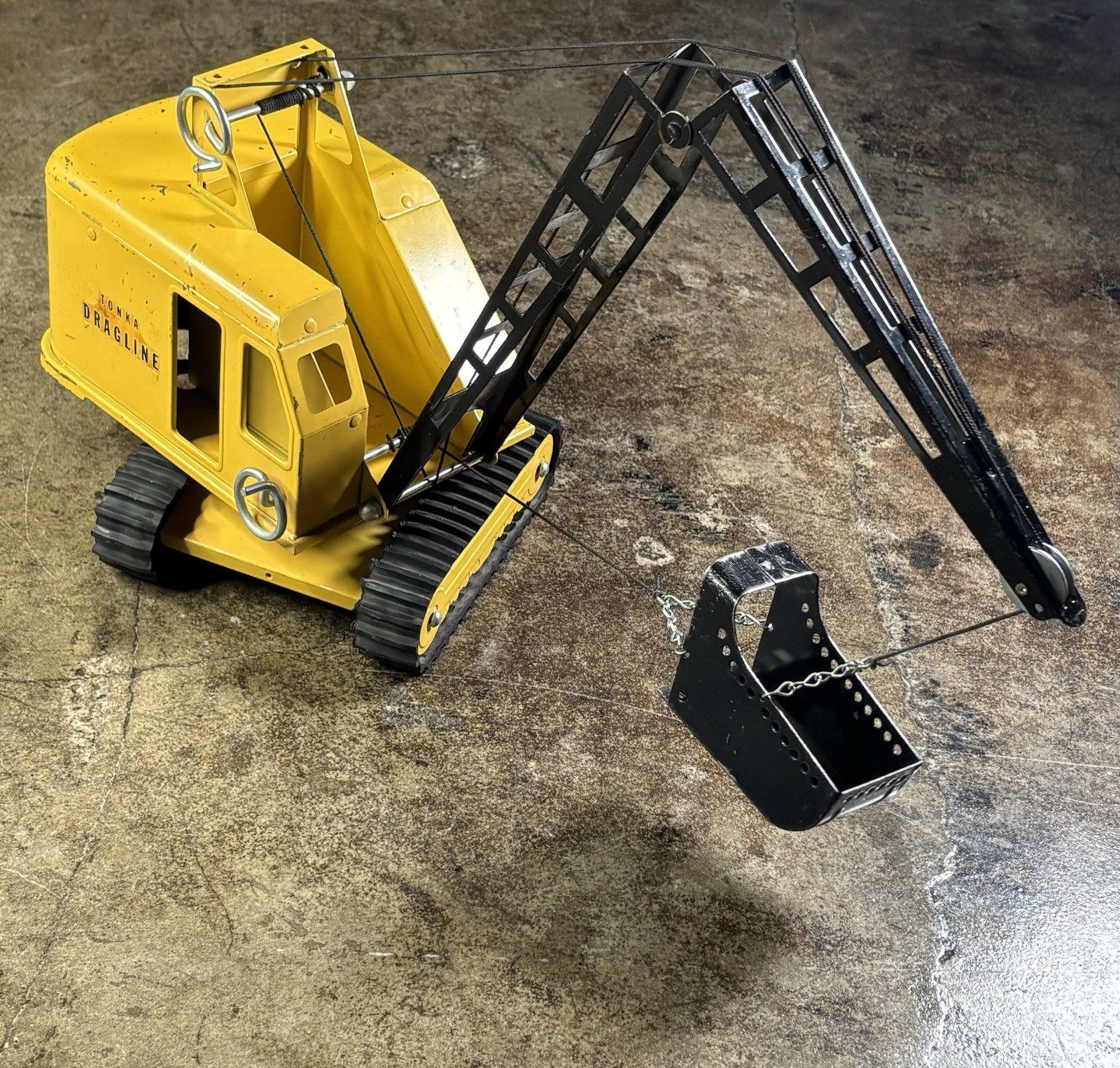 Vintage 1960’s Steel Tonka Drag Line Crane Made In USA