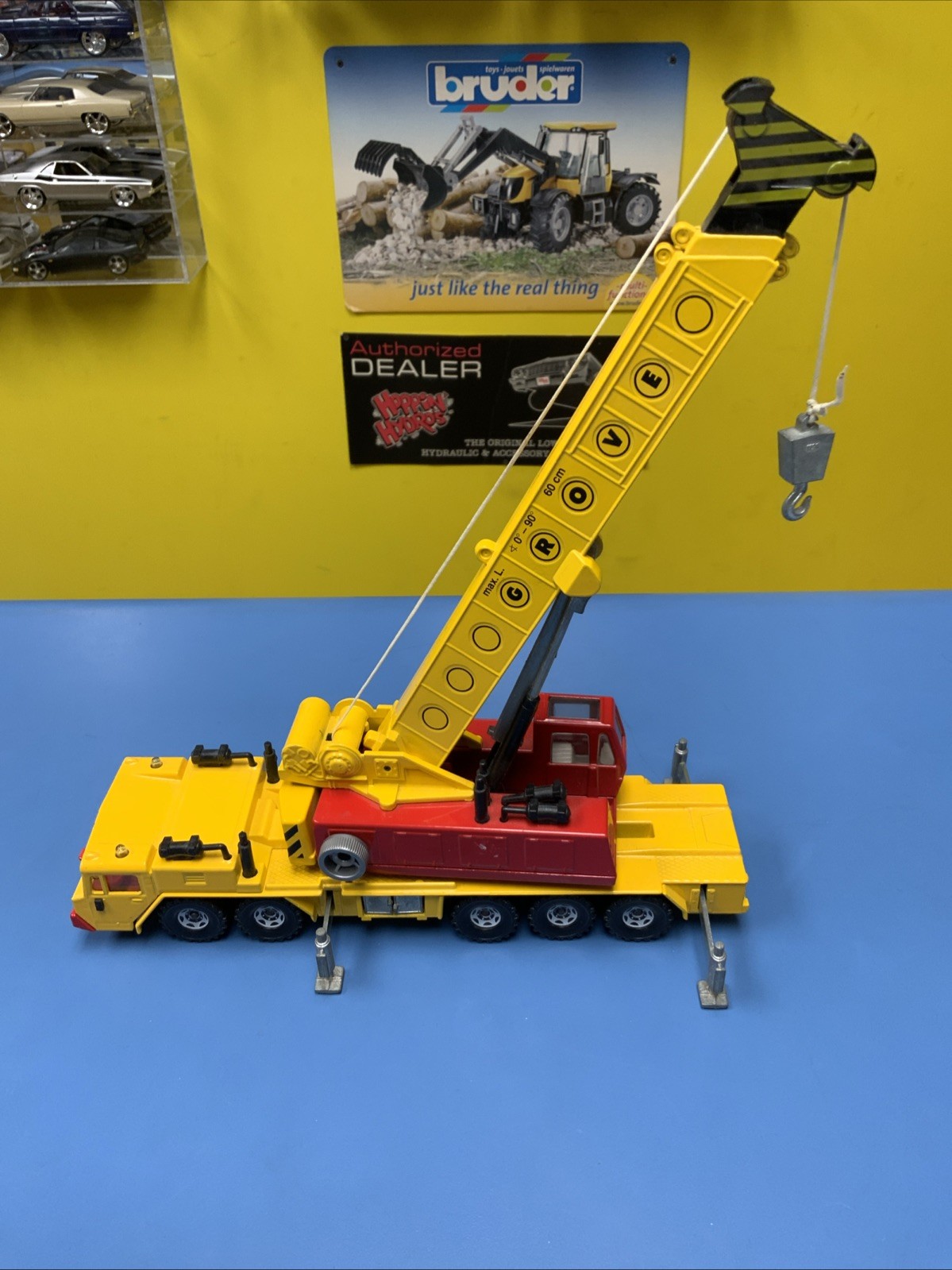Vintage SIKU Tragkraft Hydraulic Grove Construction Crane W. Germany #4010