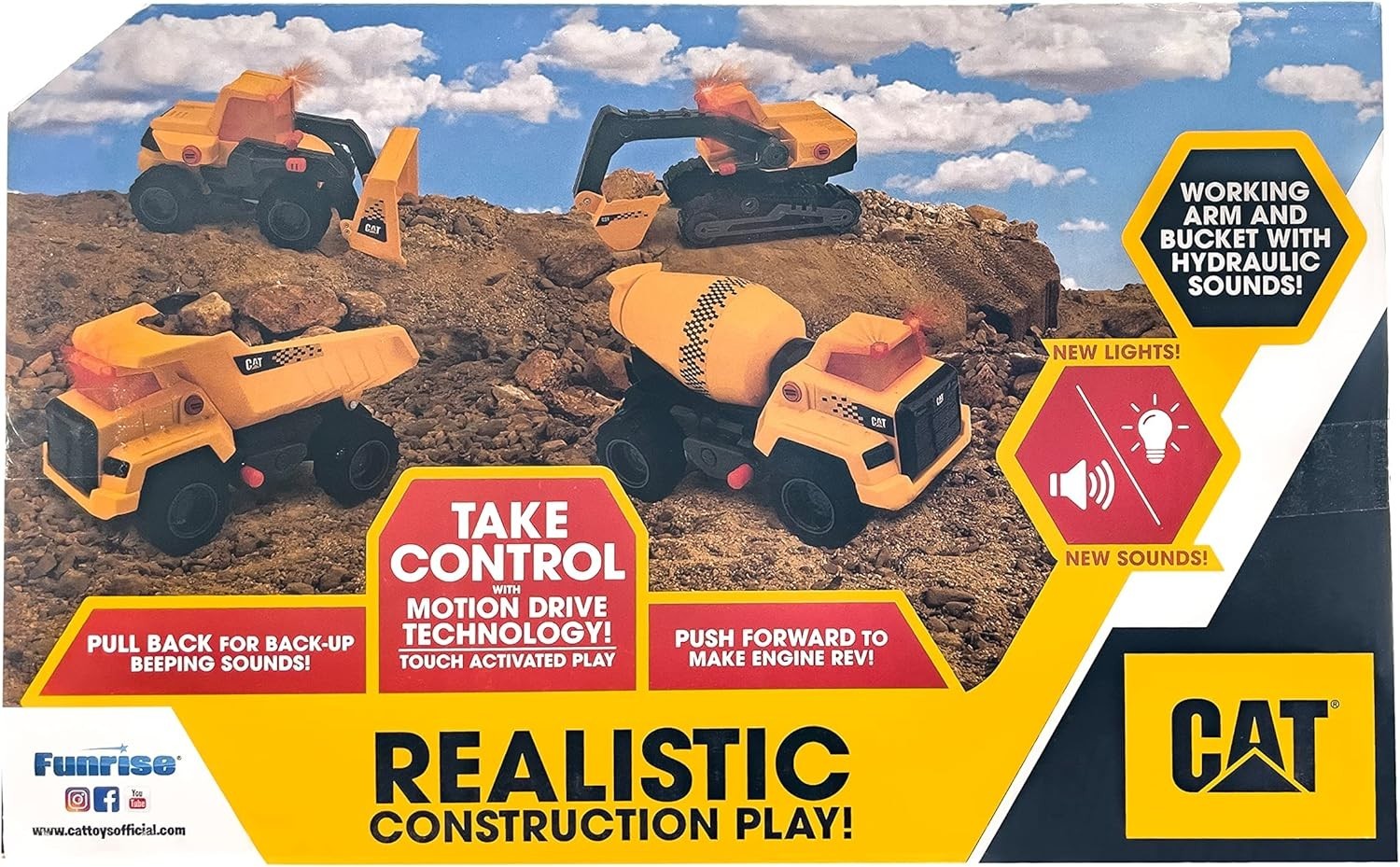 Battery Powered CAT Power Haulers Excavator – 11.5” with Motion Drive Technology