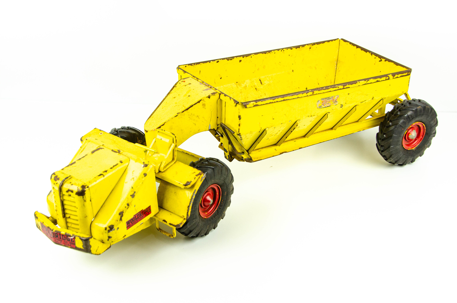 Vintage 1950s Doepke Model Toys 25″ Wooldridge Bottom Dump Earth Mover Very Nice
