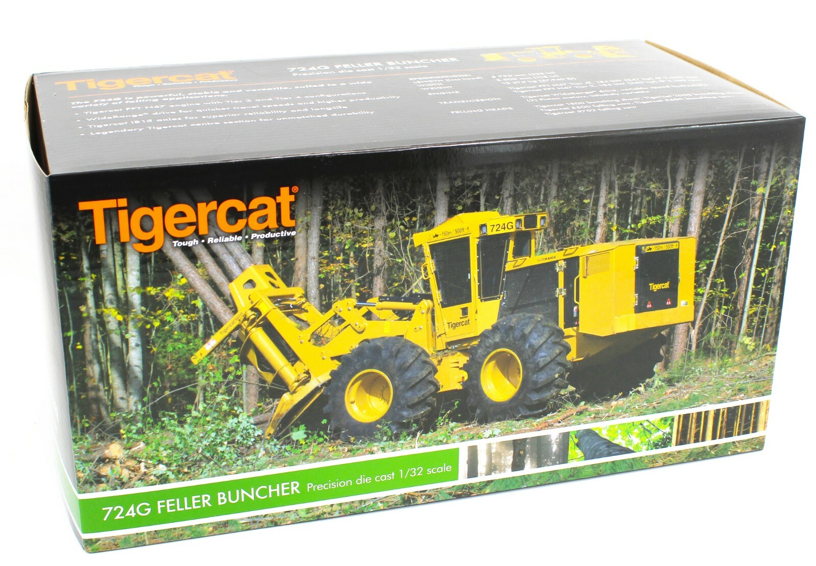 1:32 *TIGERCAT* Model 724G WHEELED FELLER BUNCHER Forestry *DIECAST* NIB!