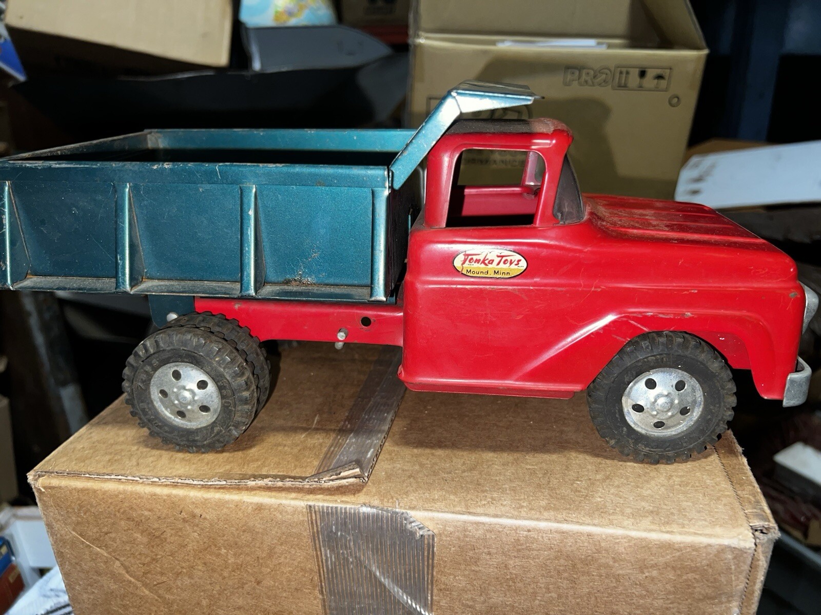 Vintage 1958 Tonka dump Truck # 06 in catalog original condition w play wear