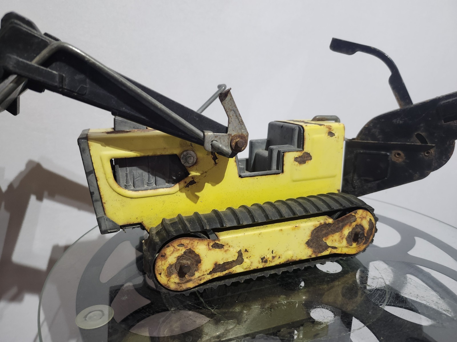VTG Metal Tonka T-6 Track Front End Loader Backhoe Bulldozer