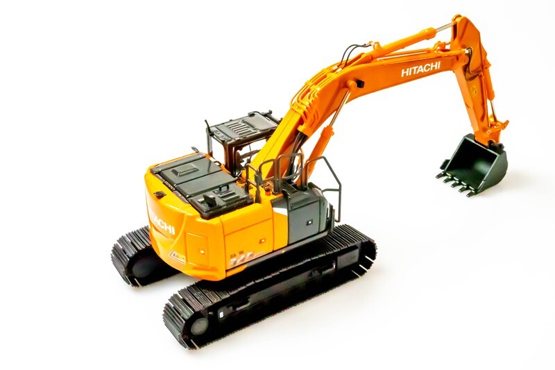 Hitachi ZX345USLC-7H Miniature Excavator 1/50 Diecast Model | Orange | Licensed