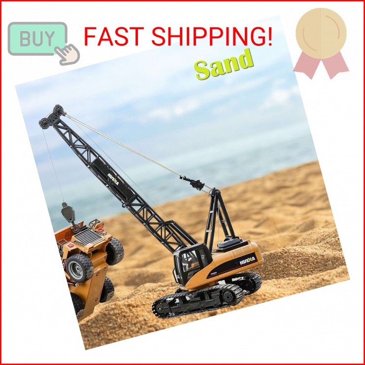 Qcar 1/50 Heavy Duty Construction Metal Crawler Crane, Truck Crane Vehicle Toys