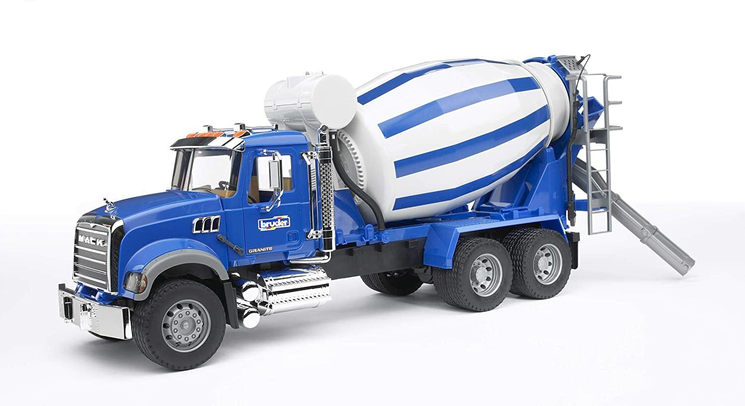 NEW Bruder 02814 Mack Granite Cement Mixer Truck Toy Construction Vehicle