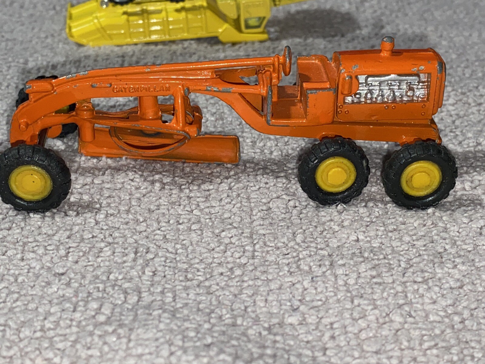 Vintage Zylmex 8102 Orange Motor Road Grader Hong Kong & EUCLID R-40 Dinky toys