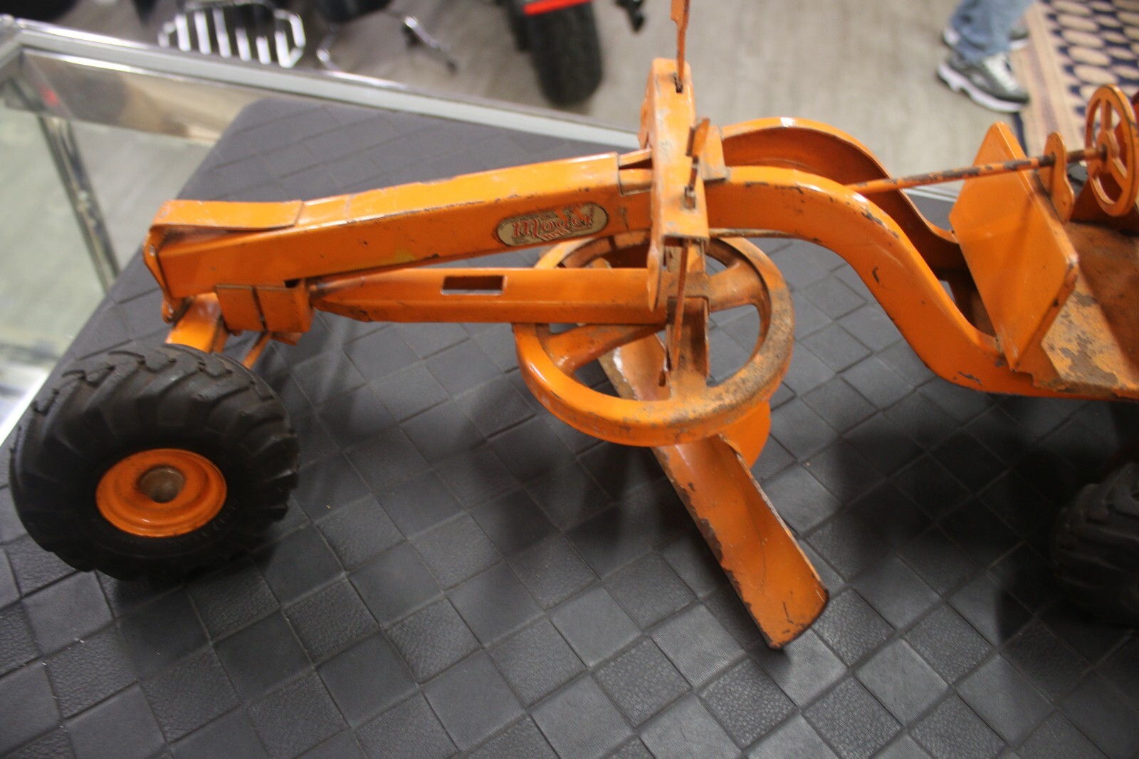 Vintage 1950’s Doepka Adam’s Road Grader Desial Motor Orange