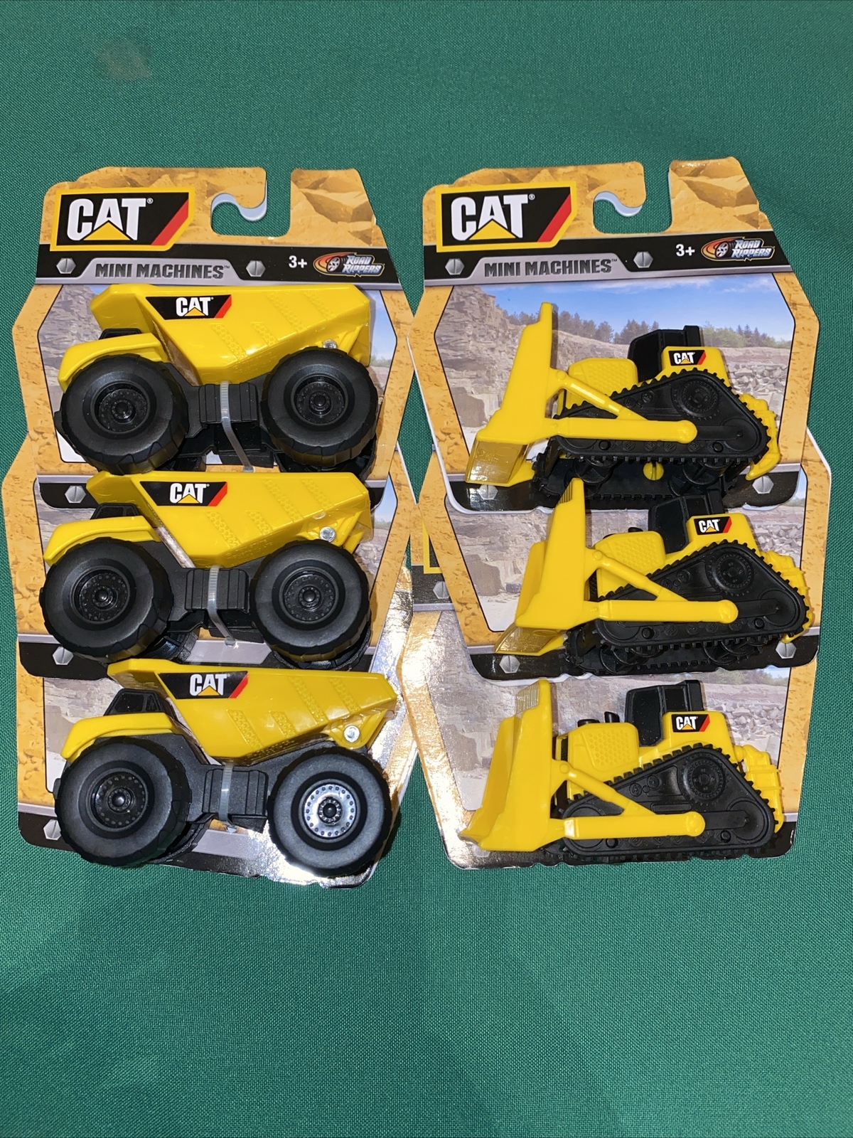 3X Caterpillar (CAT) “Mini Machines” Dump Truck/Backhoe By Road Rippers