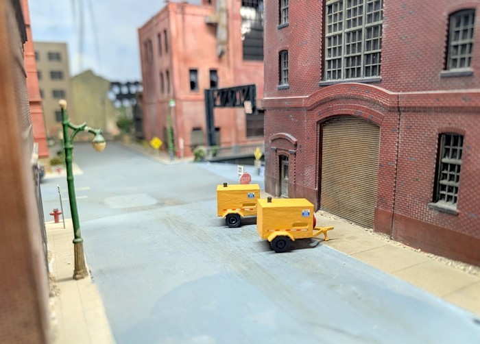 Custom Built 1/87 HO Scale 3D Printed Generac Diesel Generator Trailers Yellow