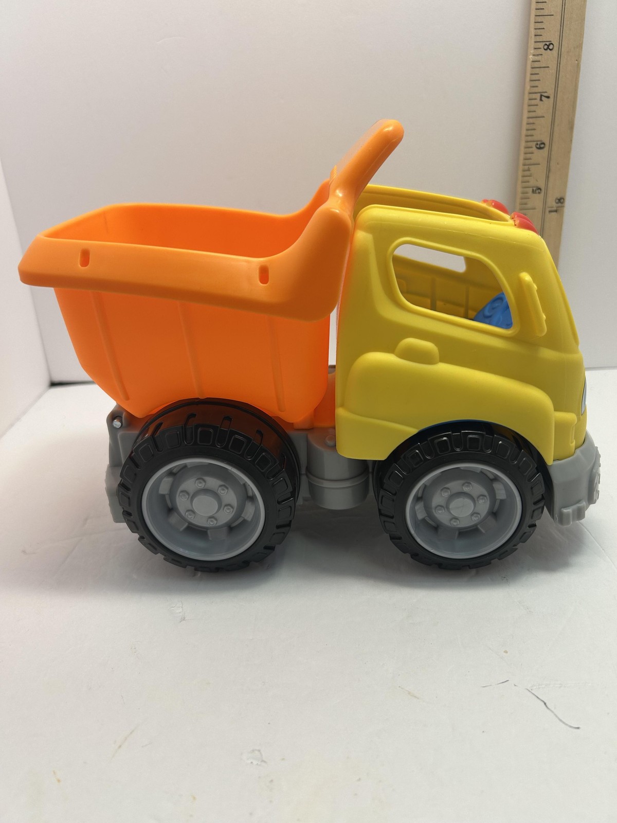Fisher-Price Yellow Dump Truck Toy Small Plastic Construction Vehicle Kids
