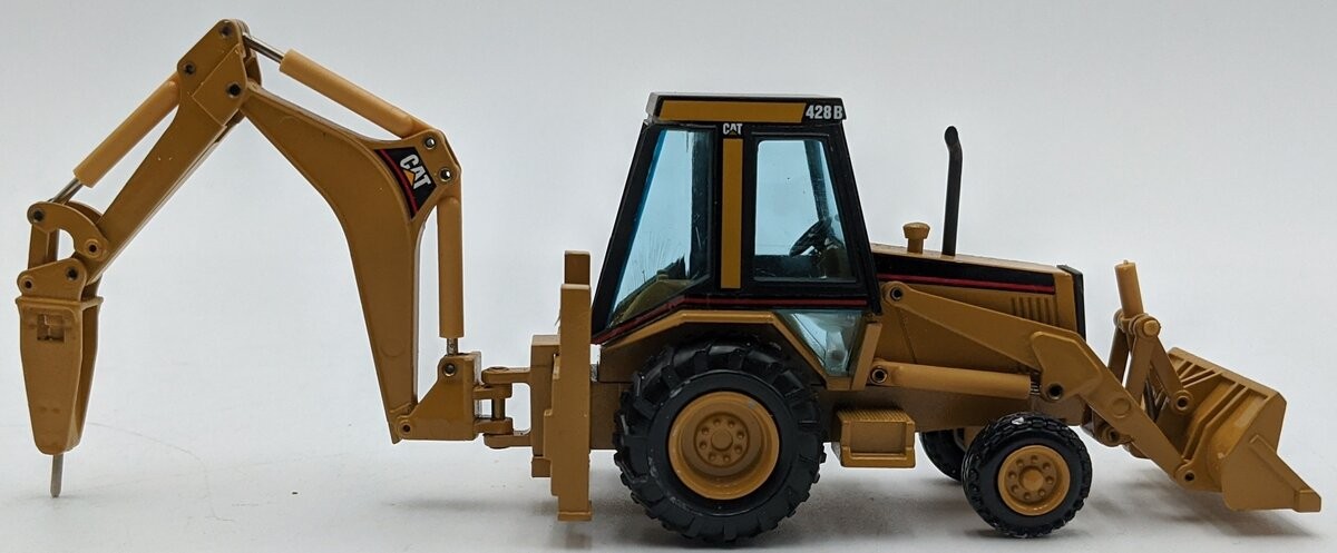 NZG 378/1 1:50 Caterpillar 428 Backhoe W/Hammer/Box