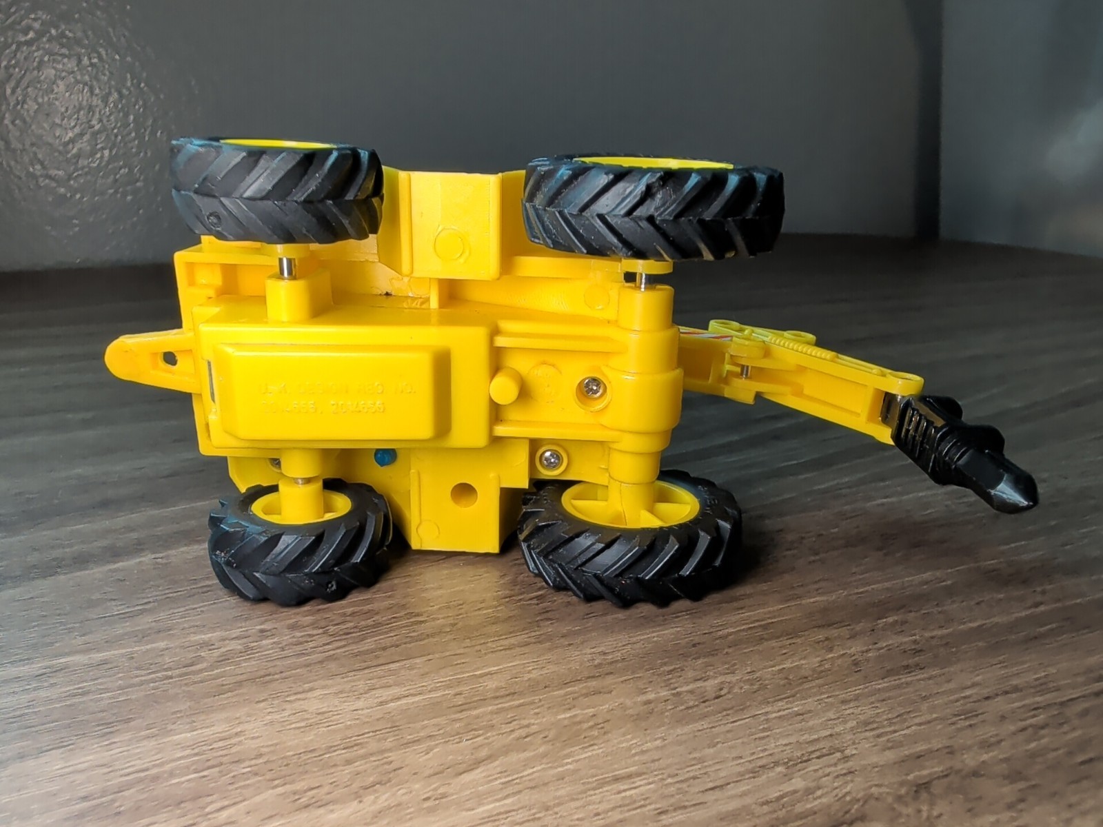 New Ray Toy Rotary Arm Excavator w/ Driver Figure UK Design Peg No Vintage
