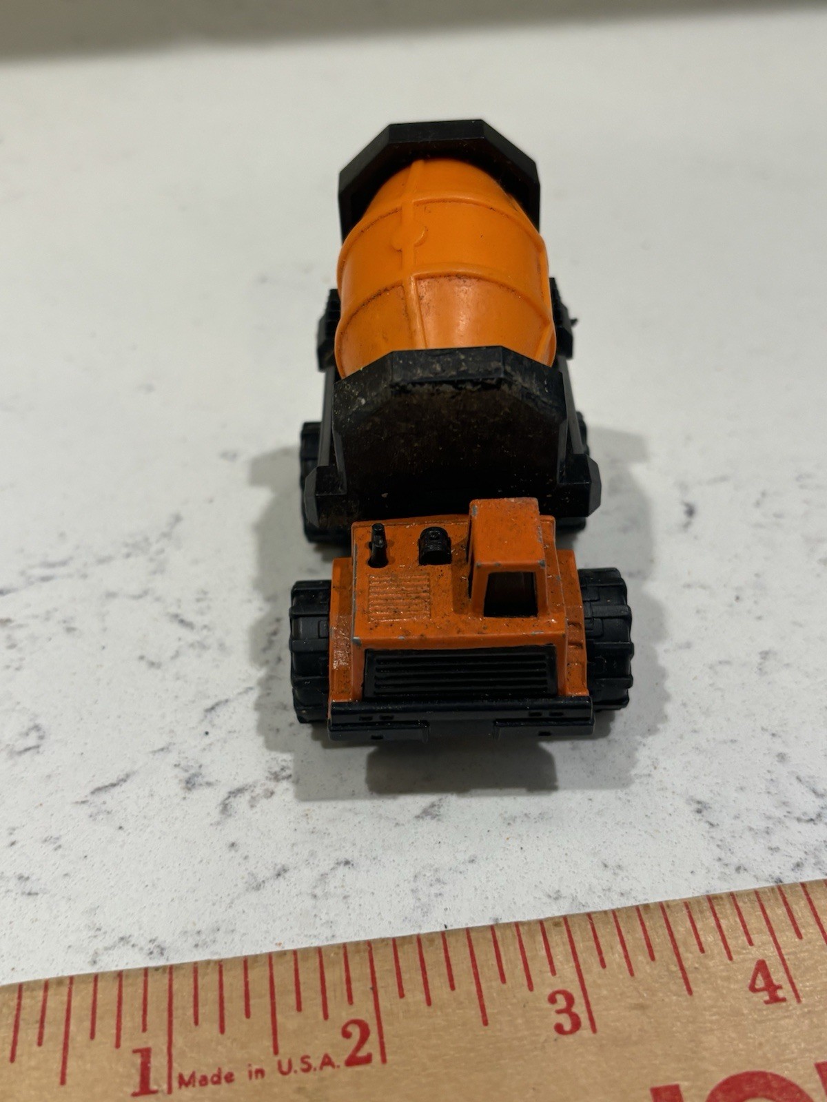 Tonka Plastic Cement Mixer Toy Truck Orange Black Vintage 1992 1:87 Scale