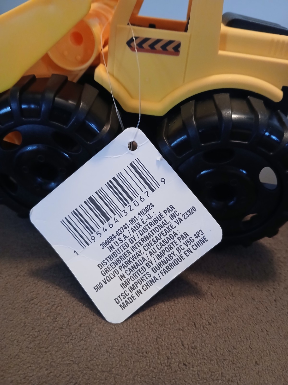 Turbo Wheels Plastic Yellow Construction Vehicle Bulldozer Front Loader