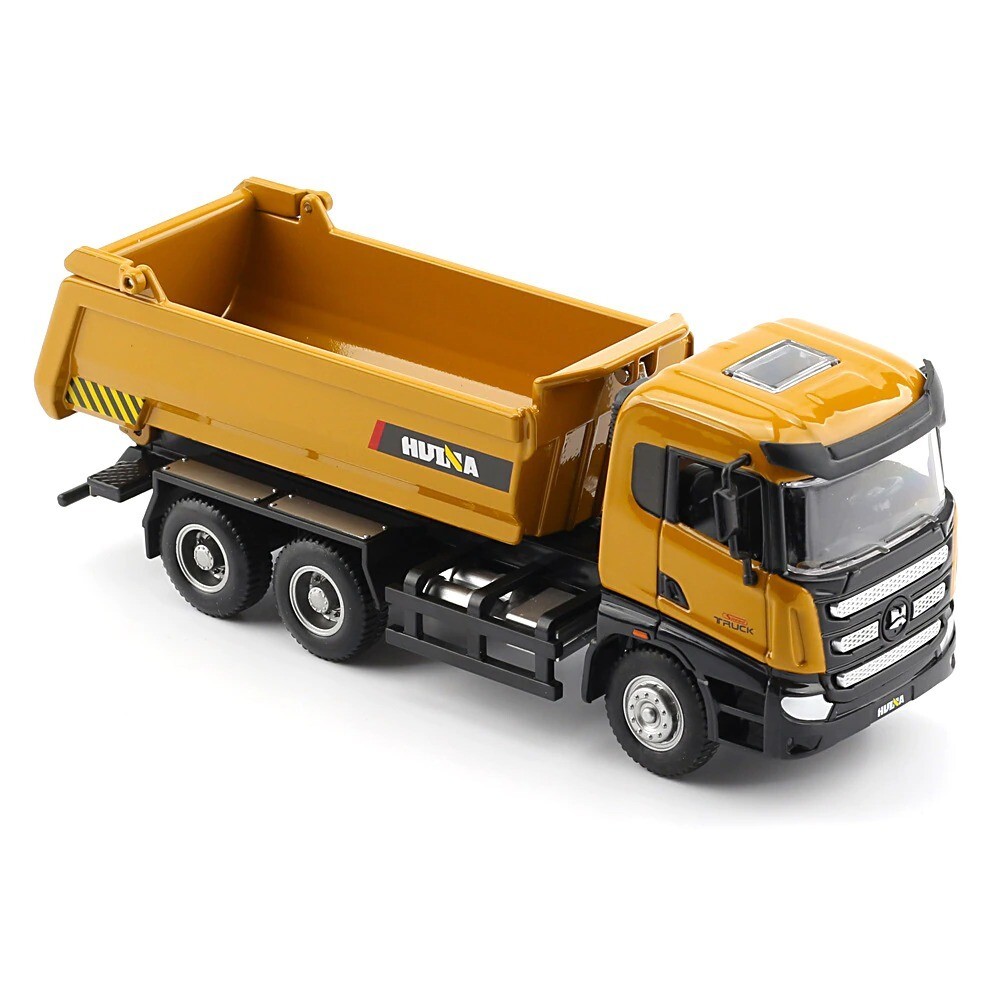 HUINA 1:50 Diecast Car Model Alloy Simulation Vehicle Die-Cast Dump Truck Boys