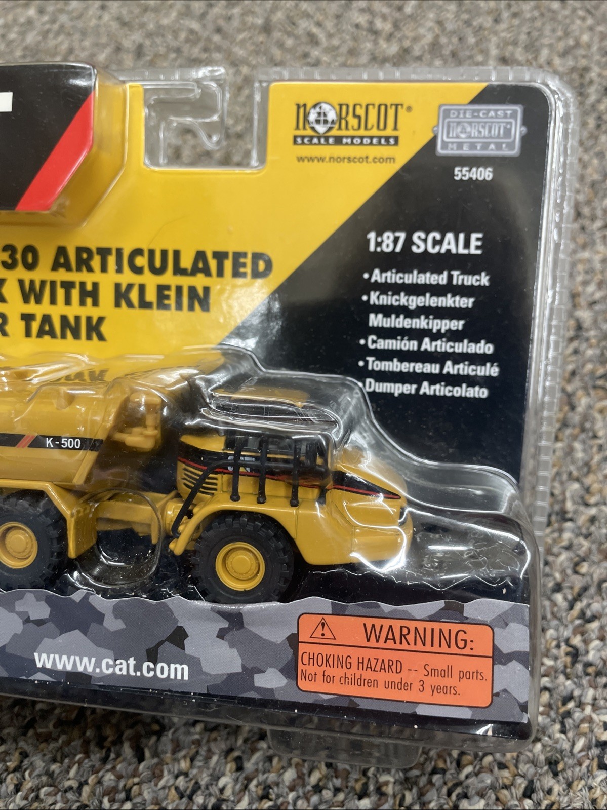 Norscot CAT 730 Articulated Truck W/ Klein Water Tank #55406 1:87 2007 Diecast