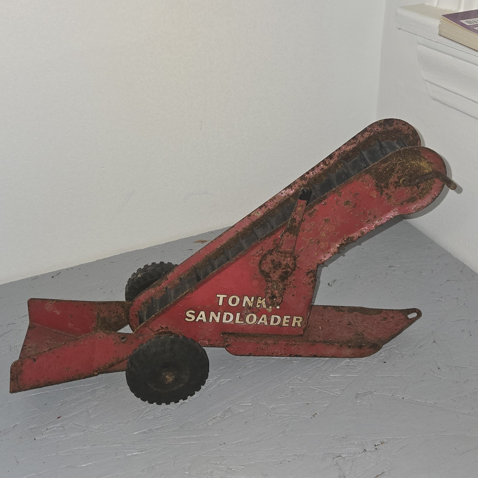 Vintage Tonka Sandloader Construction Equipment Pressed Steel 1950s For Restore