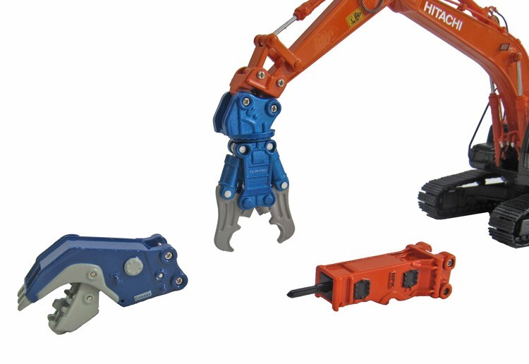 Hitachi ZH200 / ZX200 Class Attachment 4-Piece Set | 1/50 Scale Diecast | NEW