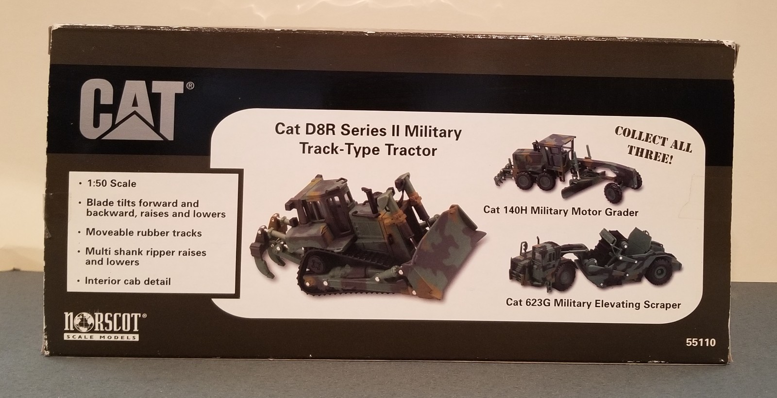 CAT D8R Series II MILITARY TRACK-TYPE TRACTOR NORSCOT 1:50 scale