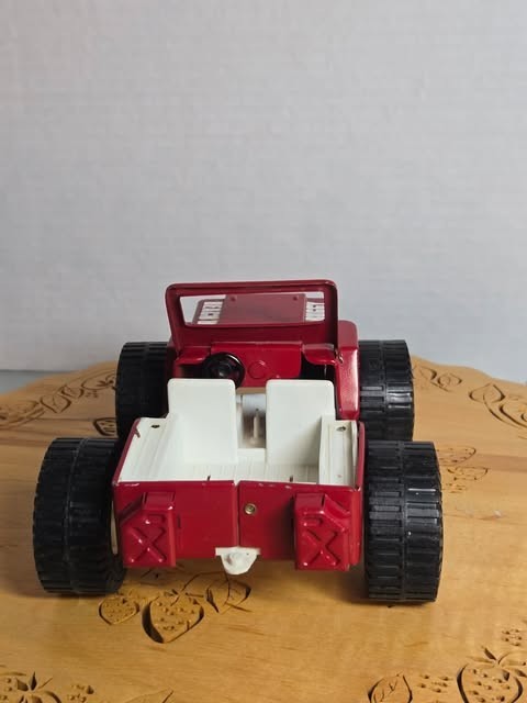 1970s red Louis Marx Japanese Beach Buggy Jeep Red