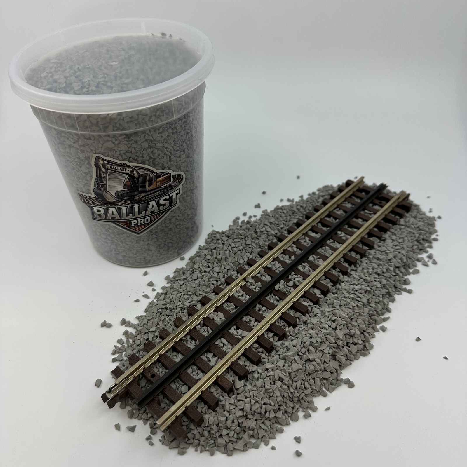 DIECAST CONSTRUCTION MODEL DIORAMA – LIGHT GRAY LIMESTONE GRAVEL COARSE BALLAST