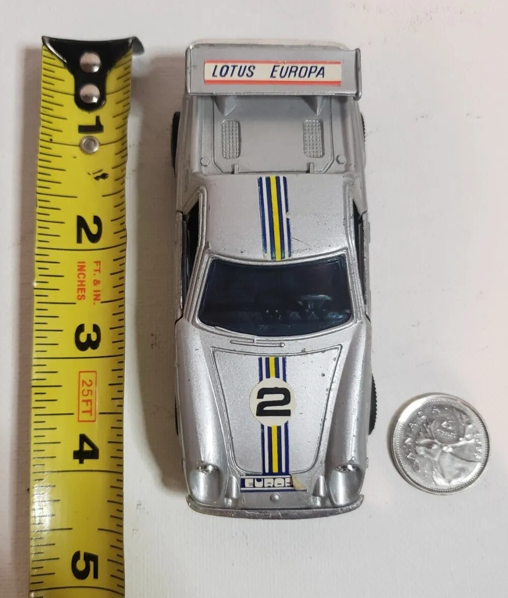 Lotus Europa Shinsei Mini Power 1:37 Scale Jet Machines Silver. Vintage 1980’s