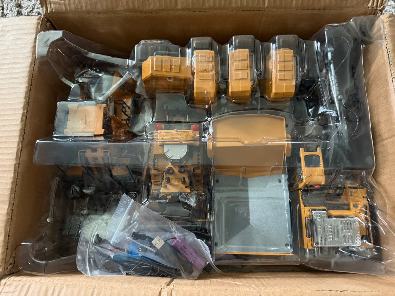 2.4Ghz RC Construction Set of 4 – Excavator, Dump Truck, Loader, Bulldozer, Ligh