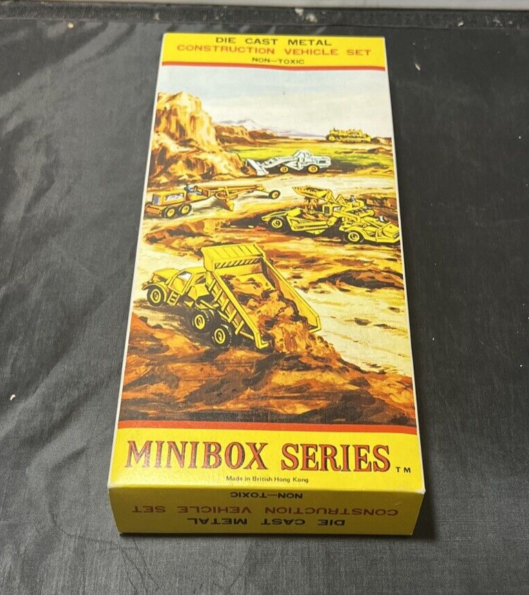 Rare 1960s Minbox Series Construction Vehicle set