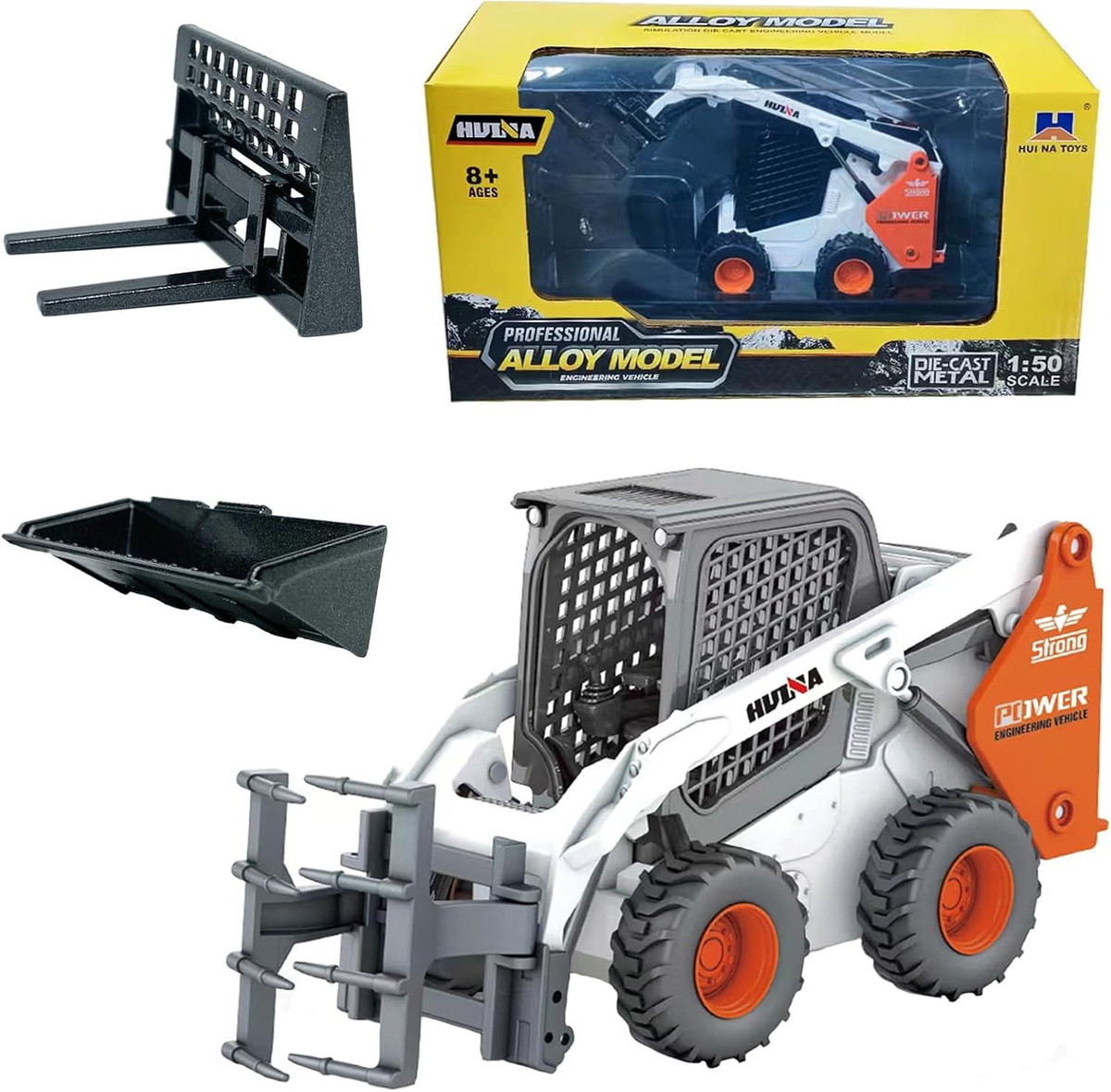 Imex 14524 1:50 Skid Loader with Tree Hugger Diecast Model