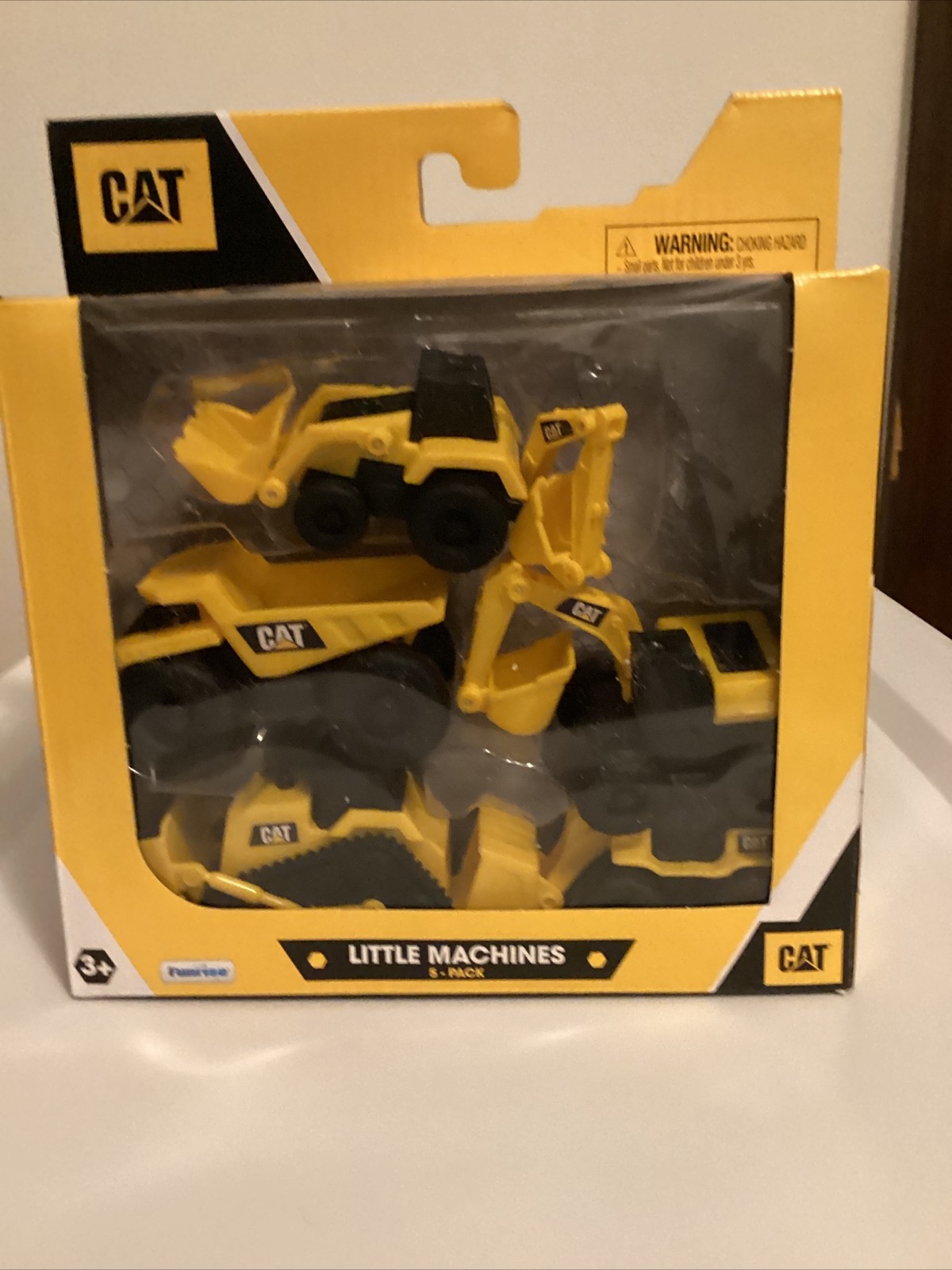 CAT Little Machines 5 Pack B Dump Truck Toy Building Vehicles For Kids Ages 3+
