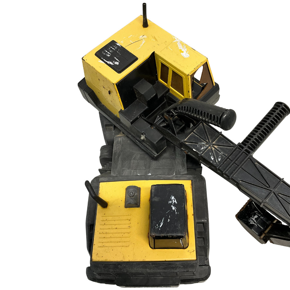 Vintage Tonka Crane Grapple Loader Arm Classic Yellow & Black Metal & Plastic