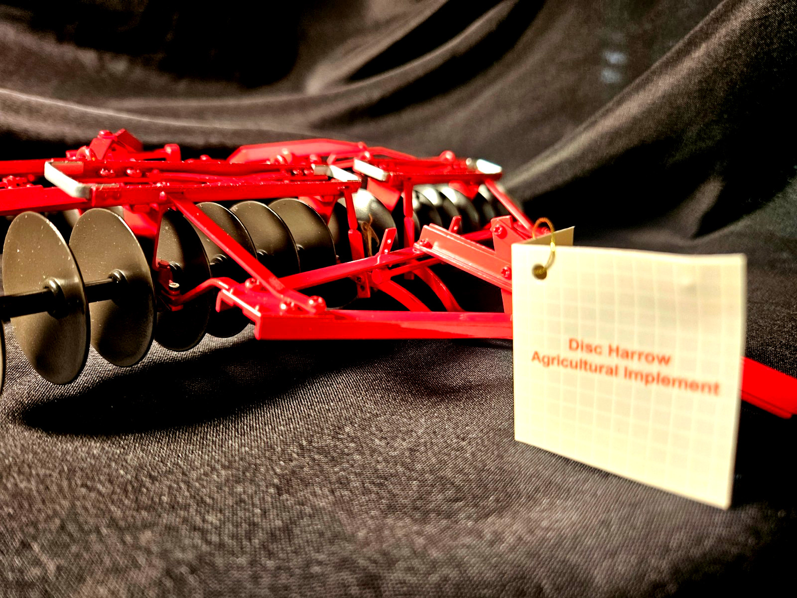 Franklin Mint Disc Harrow Agricultural Equipment 1:12 Scale Inv. #5784