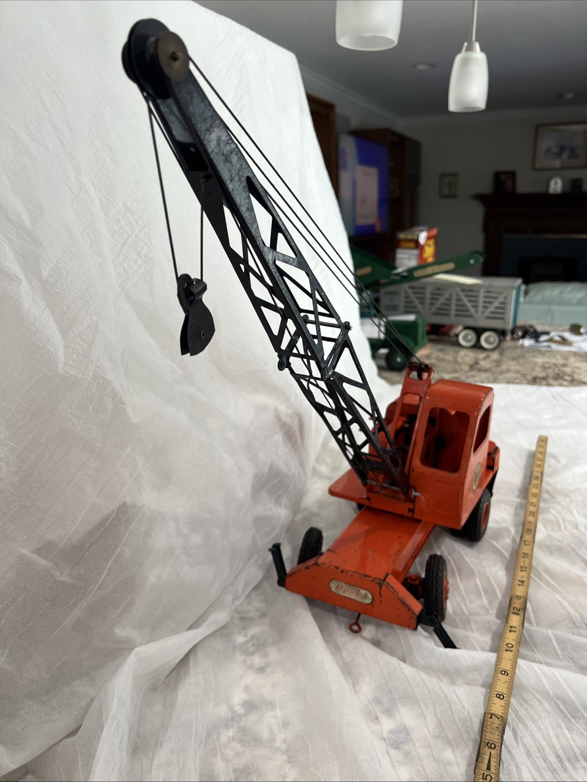 MODEL TOYS DOEPKE UNIT Excavator Crane Vintage 1950s Original Paint