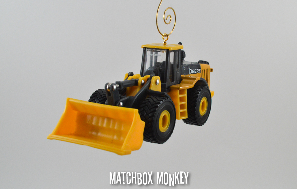 Custom John Deere 524K Wheel Loader 1/64 Christmas Ornament Caterpillar CAT