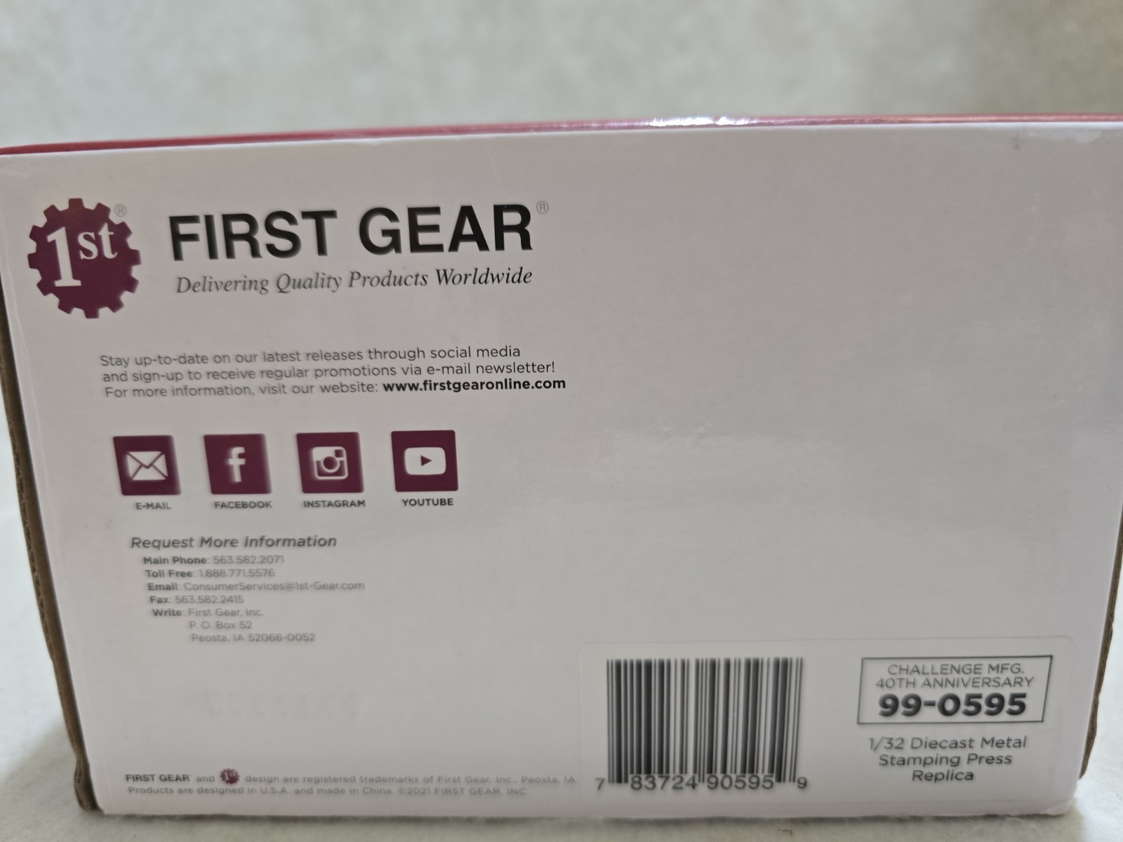 First Gear Challenge Manufacturing 1/32 Diecast Metal Stamping Press 99-0595