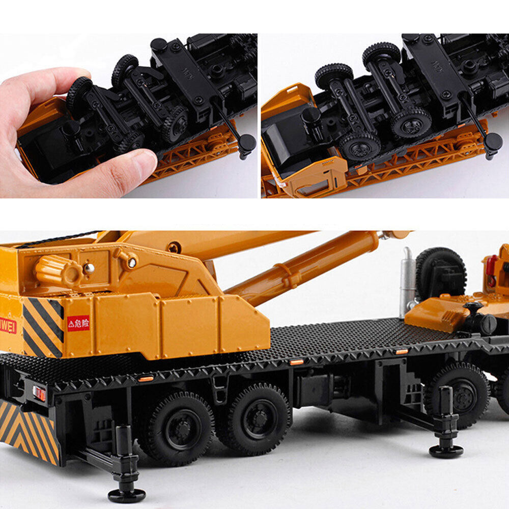 1:55 Crane Truck Construction Vehicle Model Diecast Engineering Toys Kids Gift