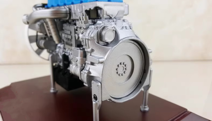 1:12 WEICHAI Diesel WP13H Engine Construction Machinery Equipment Diecast Model