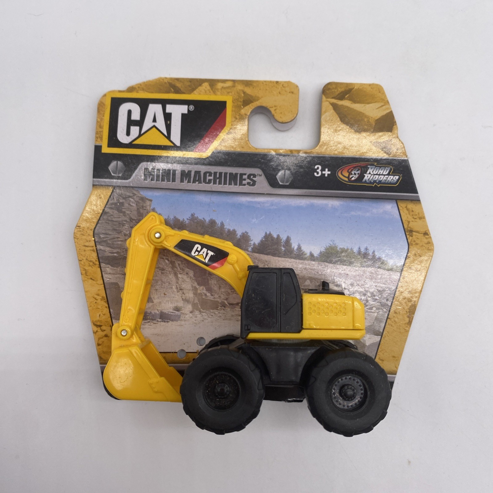 2016 Road Rippers Cat Mini Machines Yellow Construction Excavator Toy