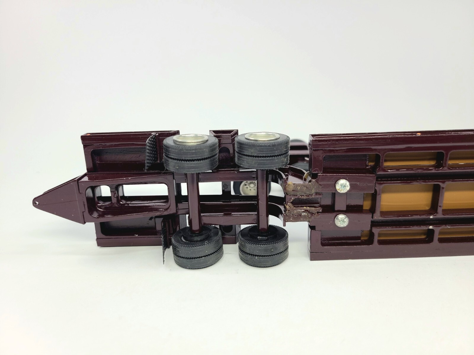 Trail King 2x2x2 Low Loader Trailer – Maroon ASAM Smith 1:48 Scale Diecast Model