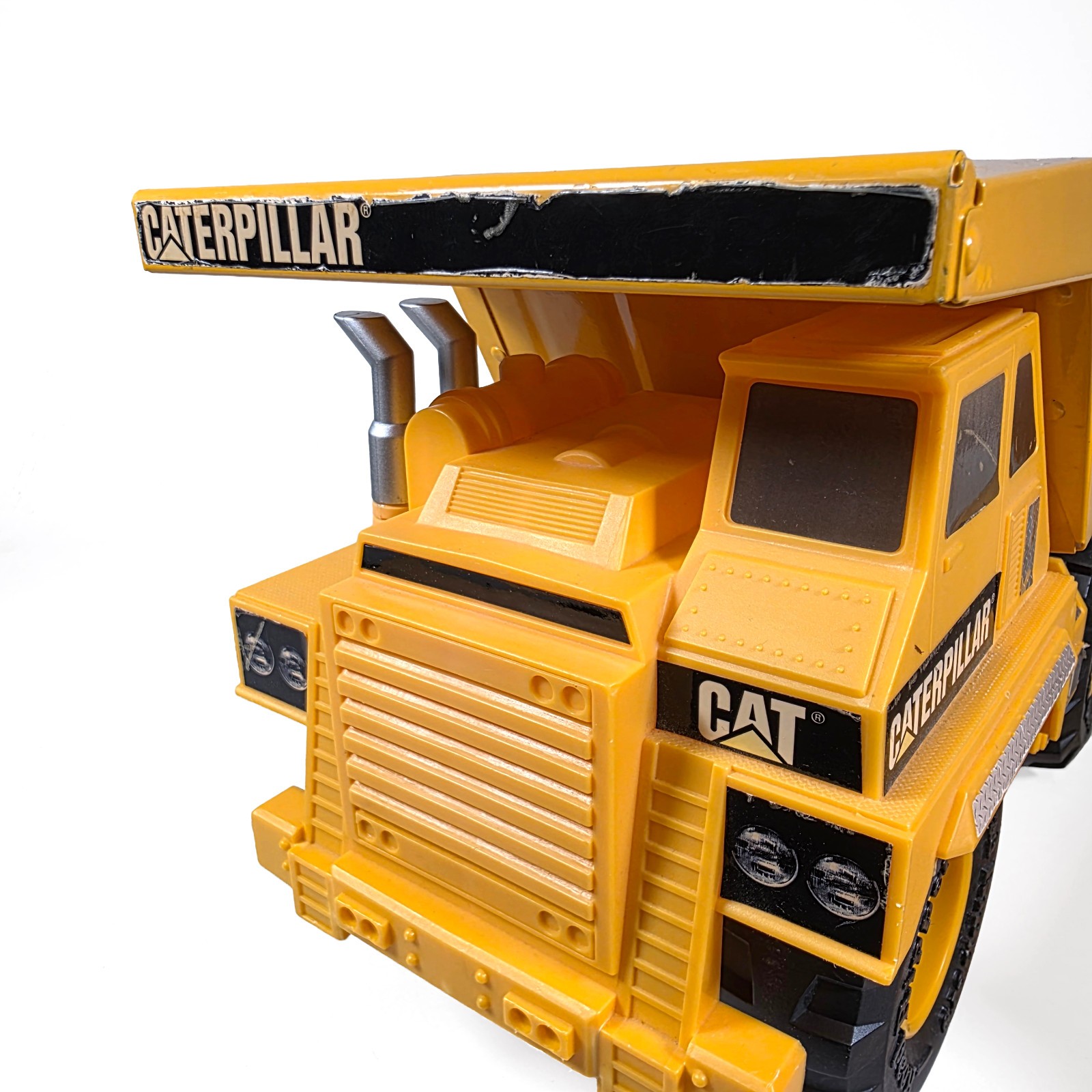 Toy State CAT • Road Rippers 16″ Dump Haul Truck & Trailer • Die-Cast & Plastic