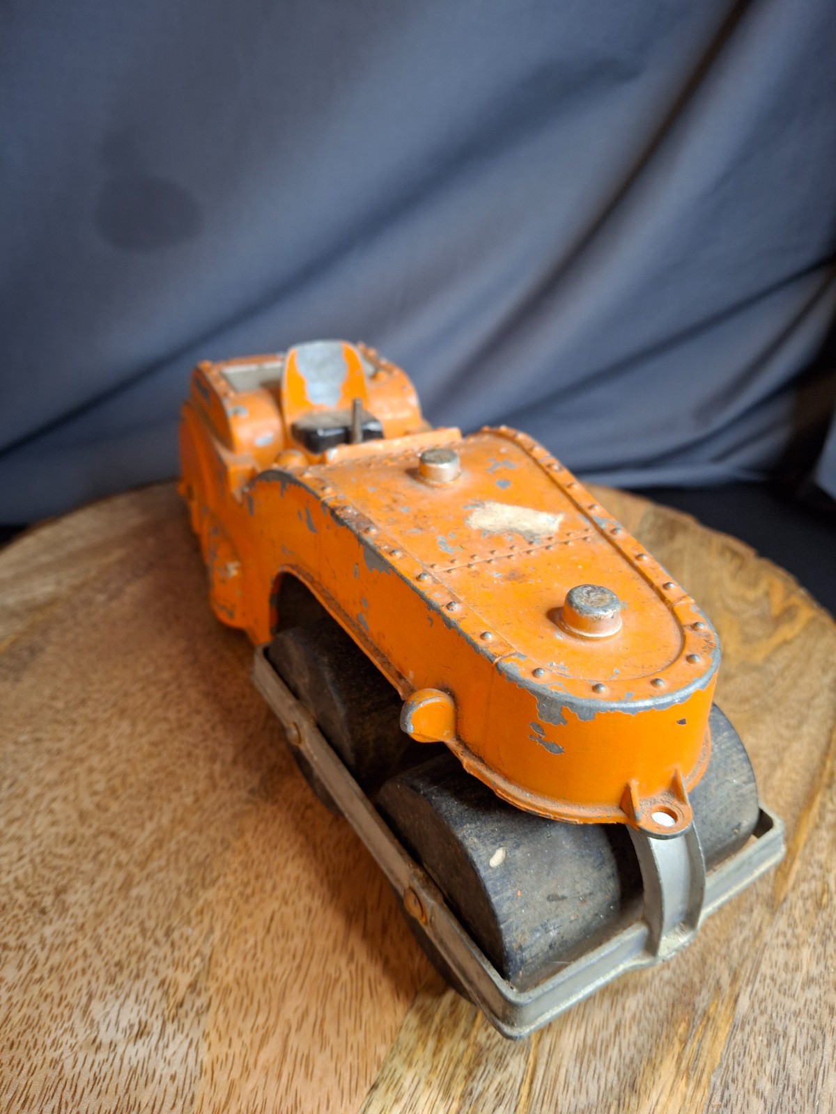 Vintage Original Hubley Die-Cast Road Roller Toy 499-58-1 Working Steering